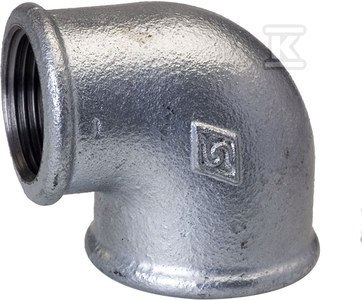 Kolano redukcyjne nakrętne 1X3/4" ocynk A1, NR 6, NR 90R OPAL