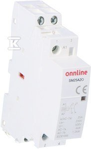 ONNLINE Stycznik modułowy SM25A20 2NO 25A 230V