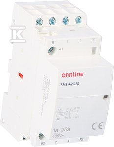 ONNLINE Stycznik modułowy SM25A2O2C 25A 230V AC