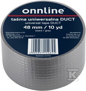 ONNLINE Taśma DUCT 48mm Szara 10YD