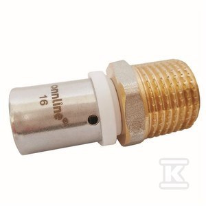 ONNLINE Złączka zaprasowywana GZ 25MM x 1/2" U profil ZZZ2512_ON ONNLINE Złączka zaprasowywana GZ 25MM x 1/2" U profil ZZZ2512_ON