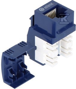 EMITER Gniazdo UTP RJ45 kat. 5e Keystone Niebieskie