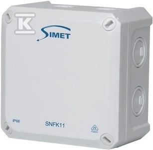 SIMET Puszka instalacyjna SNFK11, IP66, szara