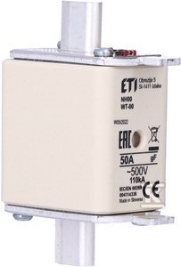 ETI Wkładka topikowa NH00/WT-00 gF 50A/500V