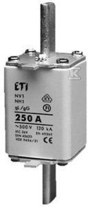 ETI Wkładka topikowa NH1/WT-1 gG 250A/500V