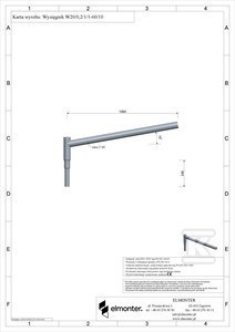 ELMONTER Wysięgnik W20/0,2/1/1-60/10/02