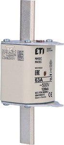 ETI Wkładka topikowa przemysłowa KOMBI NH2C GG 63A/500V 004185212 ETI Wkładka topikowa przemysłowa KOMBI NH2C GG 63A/500V 004185212