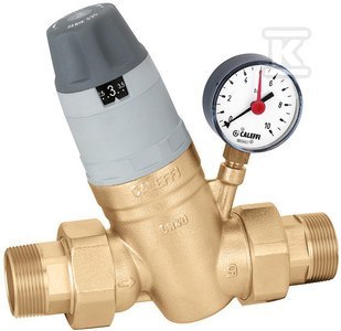 Manometr ciśnienia 1" z regulatorem CALEFFI.