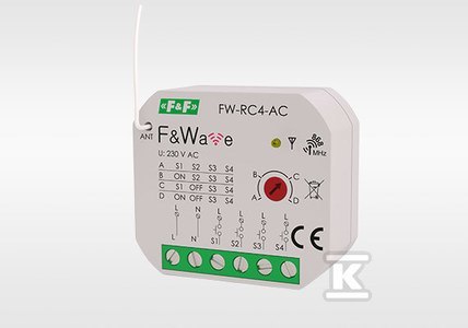 F&F Radiowy Nadajnik Podtynkowy 230V Smart