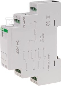 Przekaźnik dwukanałowy elektromagnetyczny PK-4PR 230V