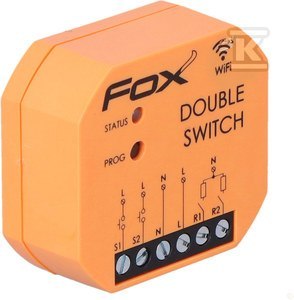 Fox Wi-Fi Double Switch 230V Relay