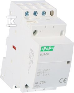 F&F Stycznik Trójpolowy 25A 230V AC