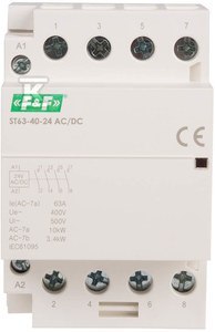 Stycznik 4xNO 63A 24VDC Modułowy F&F