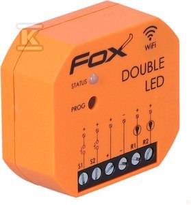 STEROWNIK LED WIFI 2 KANAŁOWY DOUBLE FOX