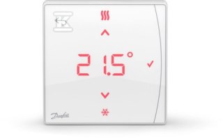 Inteligentny termostat bezprzewodowy z czujnikiem temperatury.