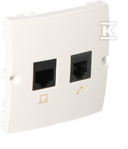 Adapter RJ45 i RJ11 Biały BMF5T.0