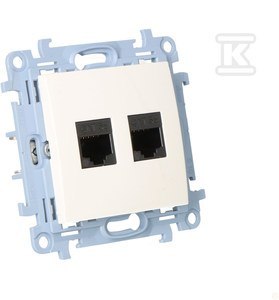 GN.2-KR.KOMP.RJ45 KAT5E BIAŁE SIMON10 - Wtyczka RJ45 Premium 5E.