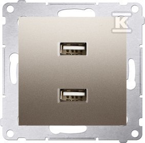 Złota Ładowarka Dual USB 2.1A 5V