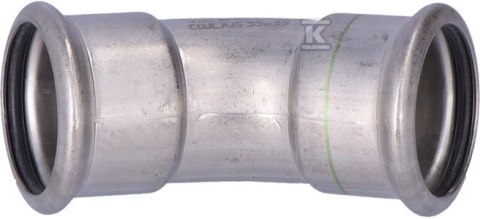 KOLANO INOX 35MM-45ST ZACISKOWE