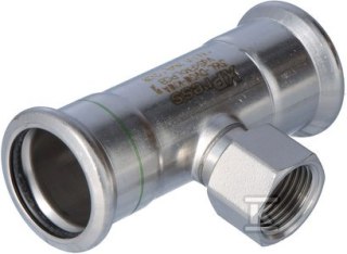 Trójnik Inox 28mm z Gwintem 1/2"