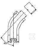 Kolektor Kątowy 45° - Para Premium