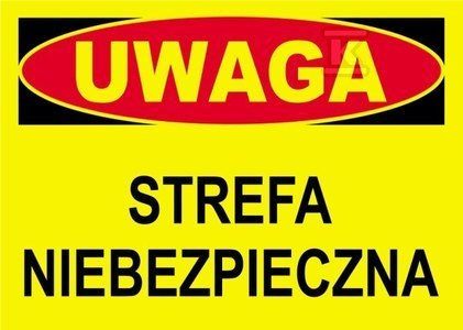 "Strefa Ryzyka - Tablica Ostrzegawcza"