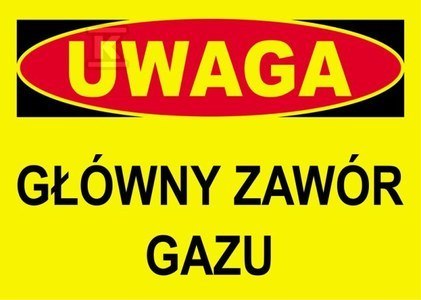 Zawór Gazowy - Tablica Informacyjna