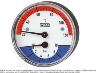 Termomanometr WP63T 0,4MPa 120°C R1/2