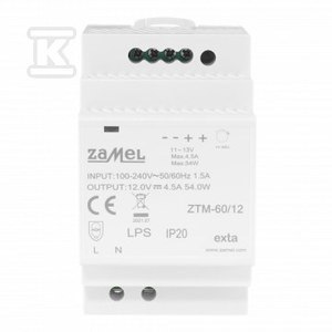 Zasilacz 60W 12V ZTM-60/12 Pro