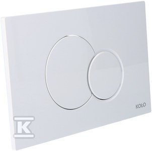 "White Dual Flush ECLIPSE 2 Button"