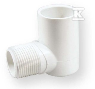 KOLANO GWINTOWANE PVC 3/4" WKRĘTNE