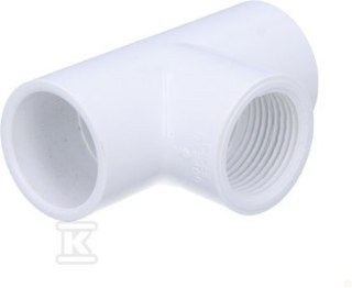 Trójnik PVC GW/KW 1" z nakrętką