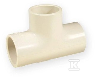 Trójnik PVC-C 3/4" Równoprzepływowy KW