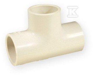 Trójnik PVC-C 6/4" Równoprzepływowy KW/KW/KW