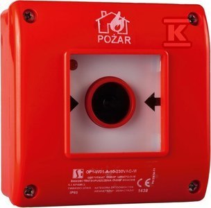 Alarm Pożarowy S230V z Zbiciem 1NO/1NC