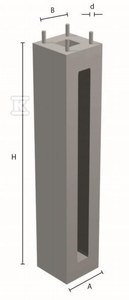 FUNDAMENT D22/150 - Wzmocniona Podpora 4XM24