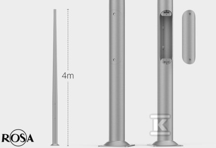 Słup Stalowy Inox C45 SAL-4 Pro.