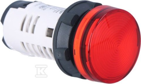 "LED Lampa Czerwona 24V Sygnalizacyjna"