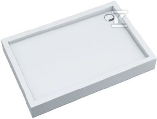 Brodzik Smooth White 90x100 cm Medium