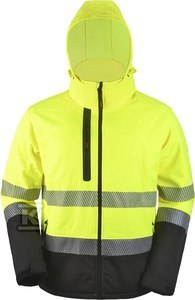 "Żółta Kurtka Softshell Hi-Vi Odblaskowa"