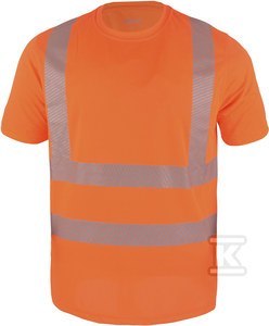 Fluorescencyjny T-shirt Pomarańczowy XXL