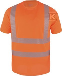 T-Shirt Odblaskowy Pomarańczowy L