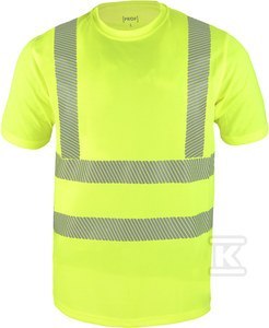 Fluorescencyjny T-Shirt Żółty XL Hi-Vi