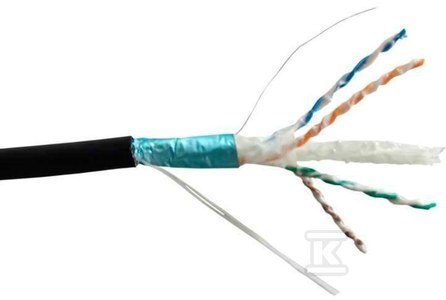 Kabel F/UTP Kat. 6A Żelowy 500m