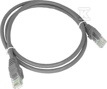 Kabel U/UTP Kat. 5e 0,25m Szary