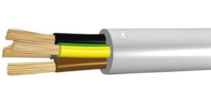 Kabel OMY-ŻO 4x0,75 Biały 300V