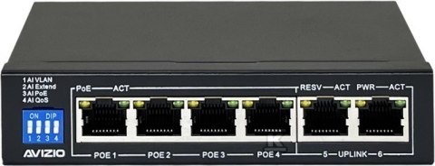 Przełącznik POE+ 4xRJ45 60W GB